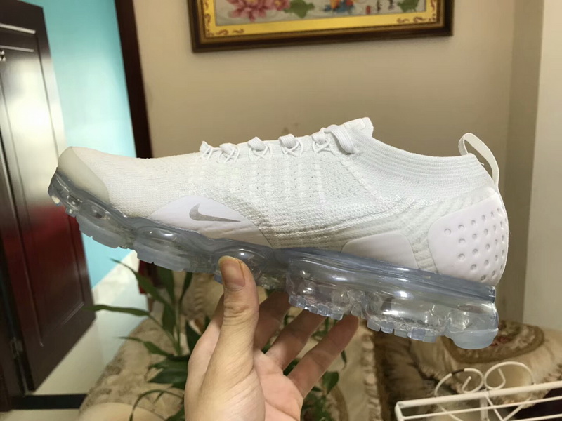 Authentic Nike Air VaporMax Flyknit 2 “White silver”